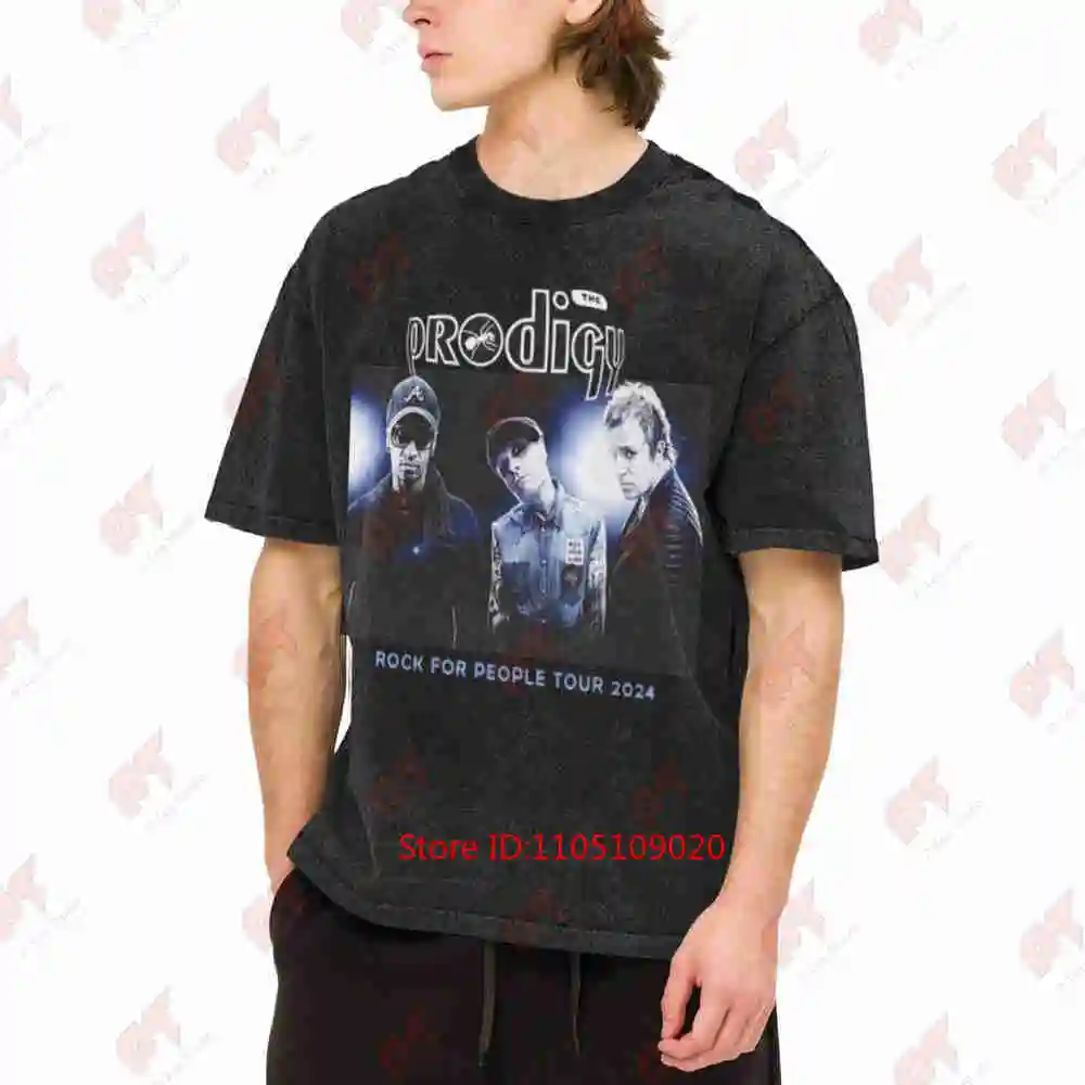 The Prodigy Band Rock For People Tour Vintage Washed Tee Pure Cotton T-Shirt
