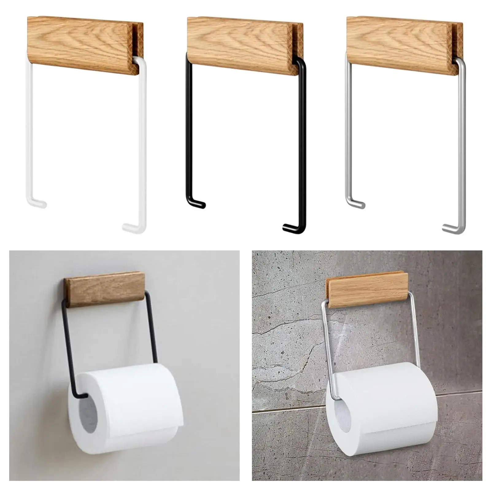Paper Towel Holder Modern Classic Toilet Paper Shelf Dispenser Storage Rack for - view 3
