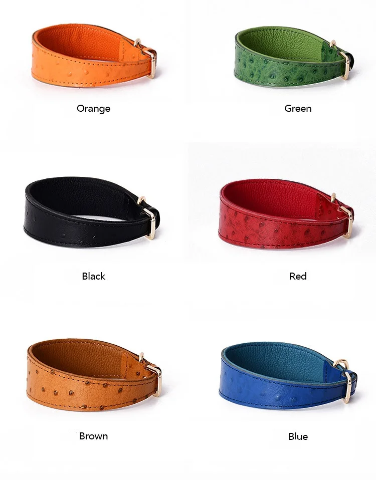 luxury pet collar comfortable dog Widened collar soft leather pet adjustable waterproof collar metal accessories dog neckerchief