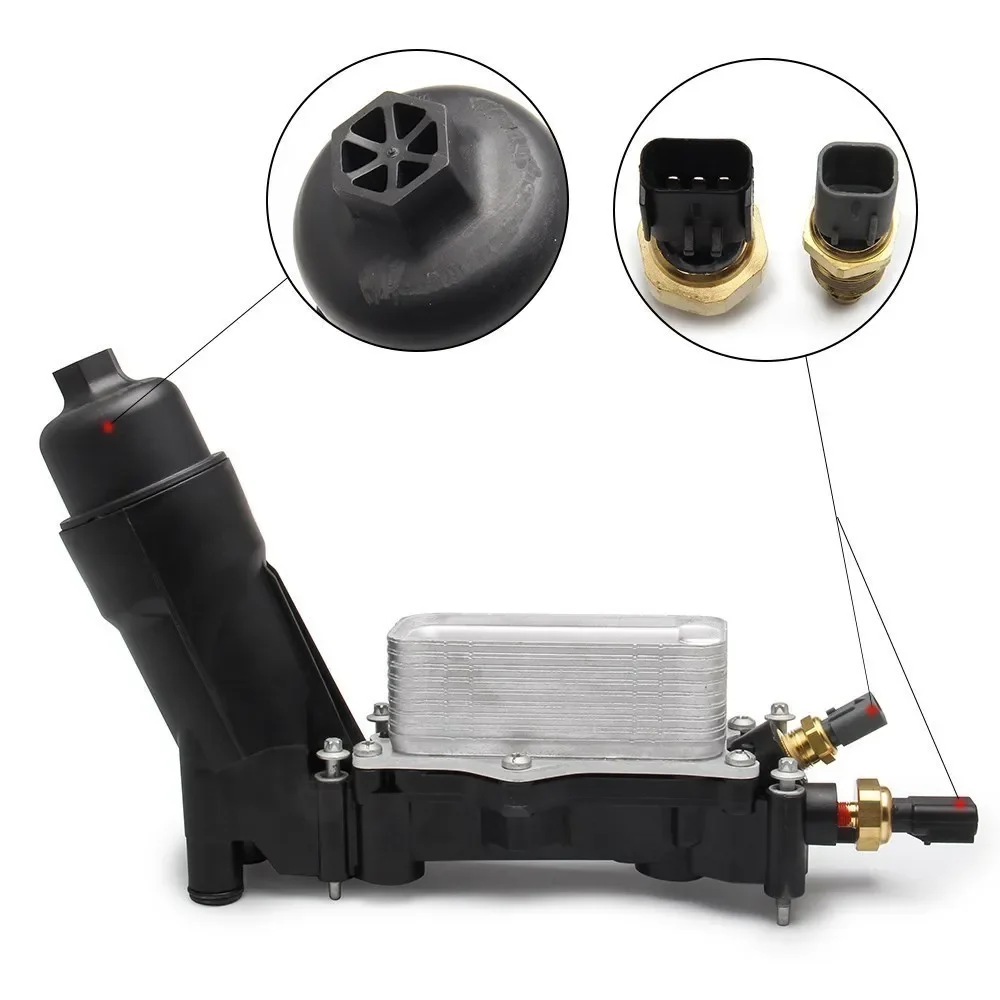 

Car Engine Oil Cooler Filter Housing Adapter Kit Filter Housing 3.6l V6 For Dodge Charger Wrangler Jeep Chrysler 2011-2013