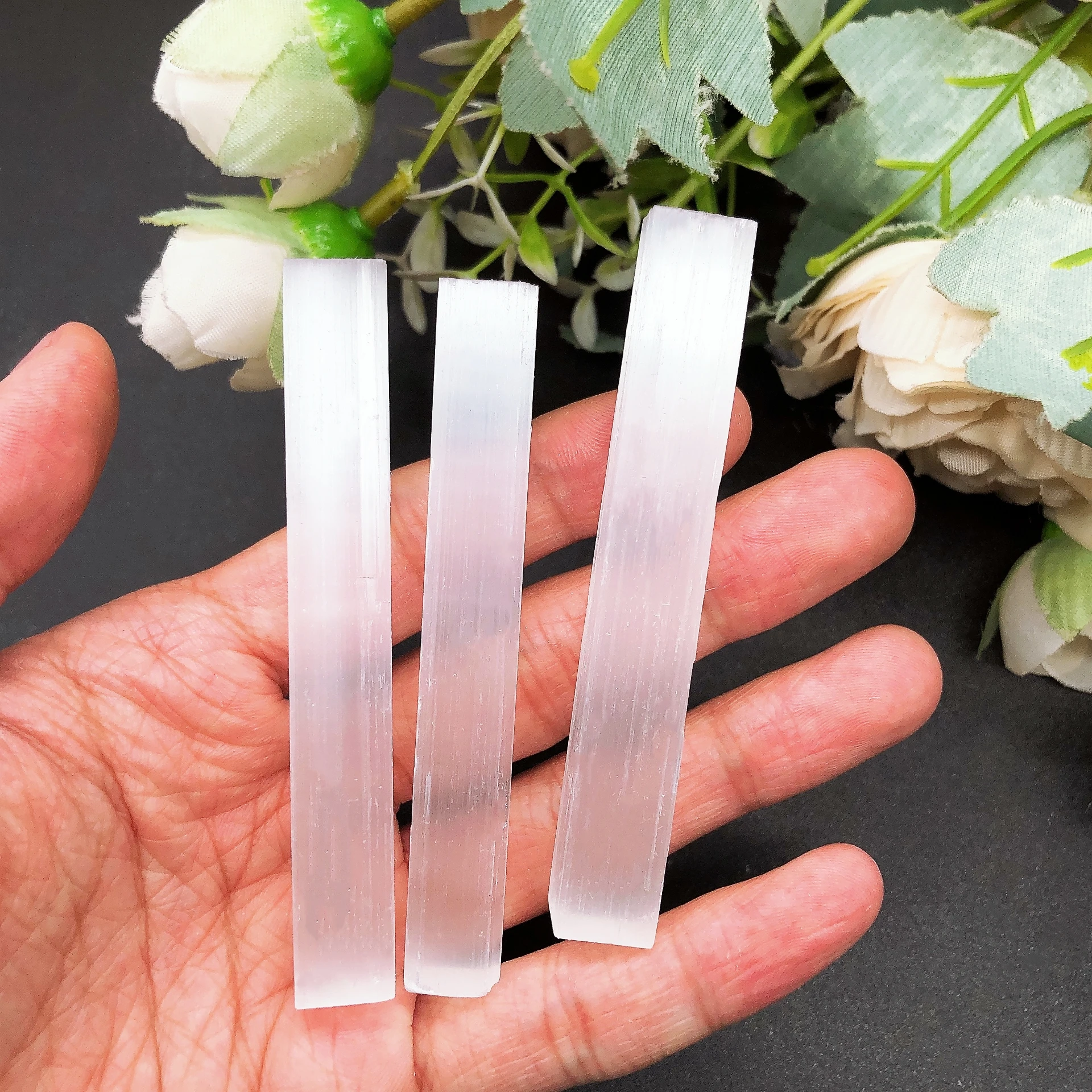 סלניום לבן סלניום לבן לא סדירה קריסטל טבעי קוורץ gyspum גספם