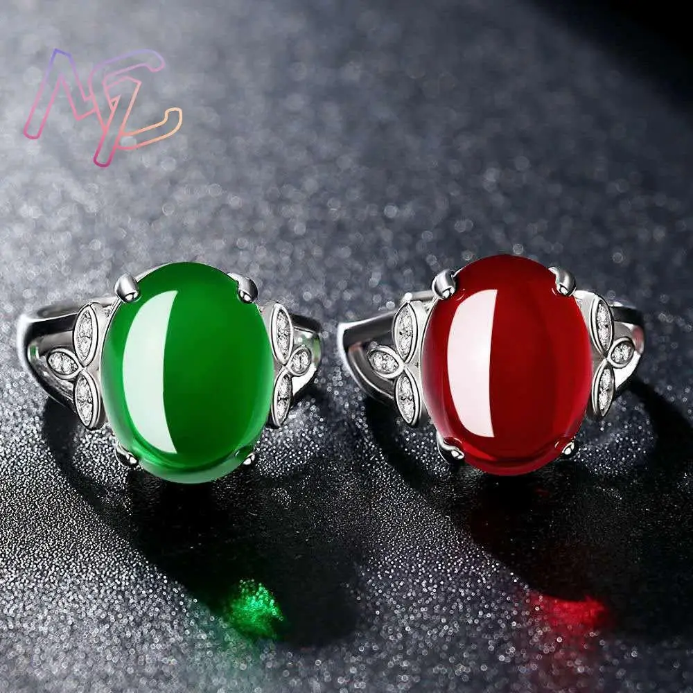 Natural Jade Rings Talismans Lucky Fashion Accessories Amulet Gifts for Women Adjustable Ring Luxury Real Jewelry Designer