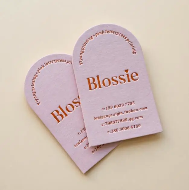 Custom Luxury Business Cards With Hot Stamp Die Cut Shape Visit Cards Printing Gift Cards