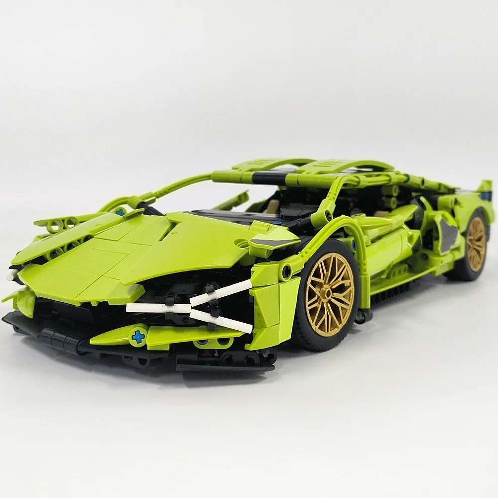 

High tech Track sports racing car moc Technical Model Buliding Block Toy for friends birthday New Year gifts Christmas 1280pcs