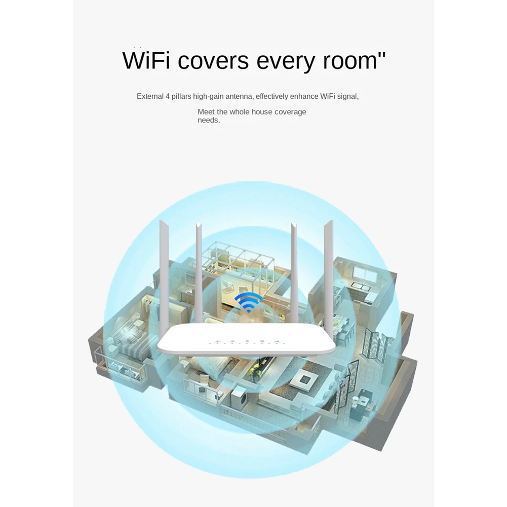 CS-LC117 4G CPE 4G Wifi Router Onderdelen Sim-kaart Hotspot CAT4 32 Gebruikers RJ45 WAN LAN Draadloze Modem LTE Router EU Plug (LC117-