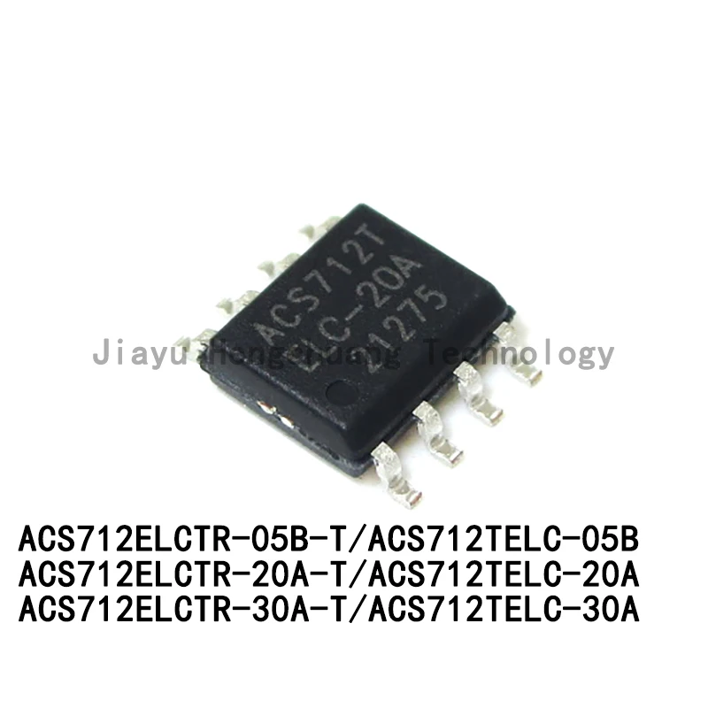

10PCS/Lot ACS712ELC-20A ACS712ELCTR-20A-T ACSELC-30A ACSELC-05B SOP-8 Current Sensor Voltage Isolation Chip