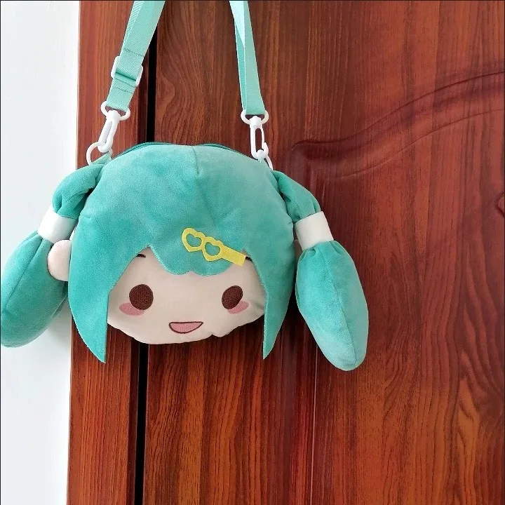 Japanese Anime Itabag Hatsune Miku Plush Stuffed Shoulder Bag Students Hatsune Miku Anime Itabags Anime Figure Periphery Gift