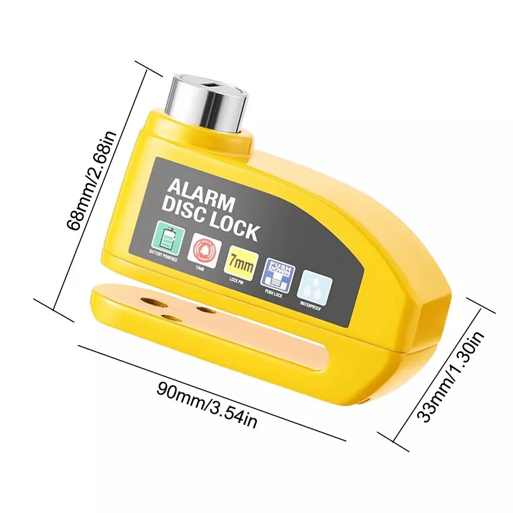 100-110DB blocco freno a disco allarme moto con cavo promemoria serrature antifurto moto impermeabili attrezzatura da ciclismo