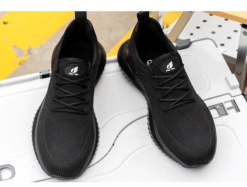 Leichte, atmungsaktive Sicherheitsschuhe für Herren mit Stahlkappe, durchtrittsicher und rutschfest, Schutzschuhe, Sicherheitsschuhe. – Detail 18