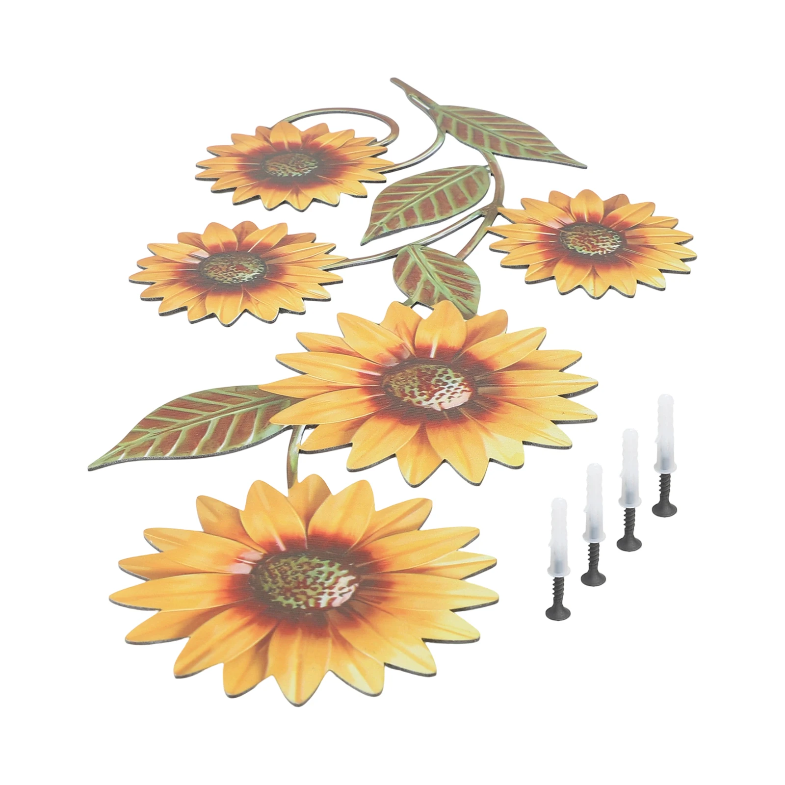 1 PCS Vintage Sunflower Wall Decor 3D Metal Art DIY Wall Art Decor For Bedroom Kids Living Room Home Decoration
