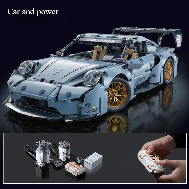 Technische Racing Sport Car Model Bouwstenen technische volwassenen 1:14 DIY Supercar Baksteen Puzzel Speelgoed Kid Volwassen Gift (1200 + korrel)