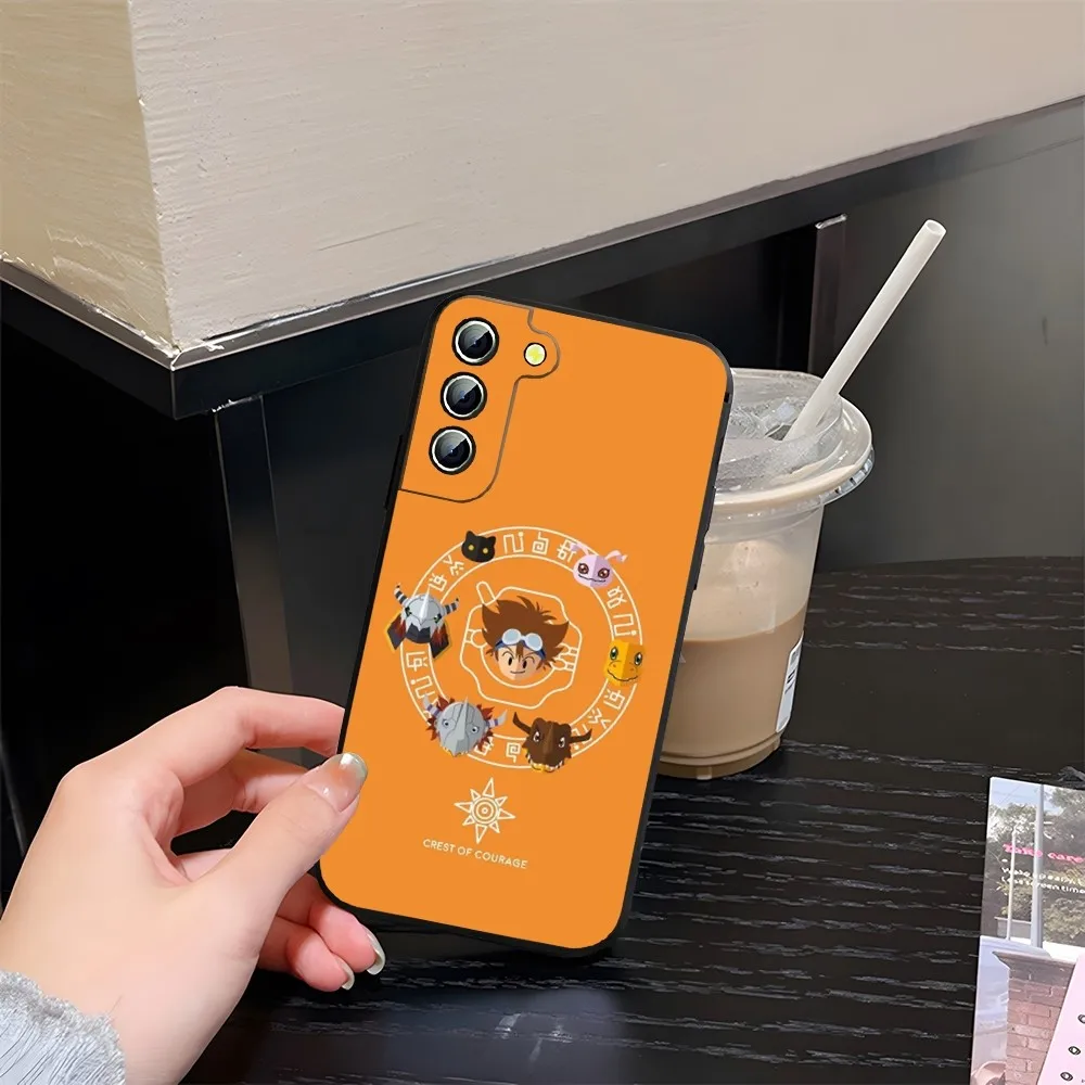 Cartoon Digimon Phone Case for Samsung Galaxy S24 S20 S21 S23 S22 Ultra Fe Plus M54 A34 A54 A24 A52 A53 Coque