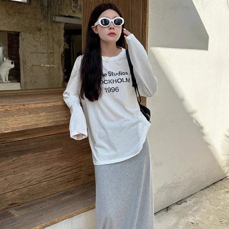 2025 النمط الأمريكي كم طويل أبيض الحماية من الشمس التستر تي شيرت المرأة الصيف وصول جديد رقيقة ألياف البوليستر كم كامل #6