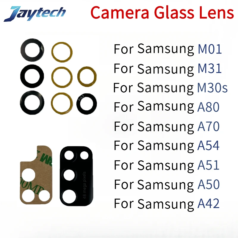 

2Sets Rear Back Camera Glass Lens For Samsung A42 A50 A70 A51 A52 A72 A52S A75S A54 A80 M01 M12 M21 M30S M31 M32 A01