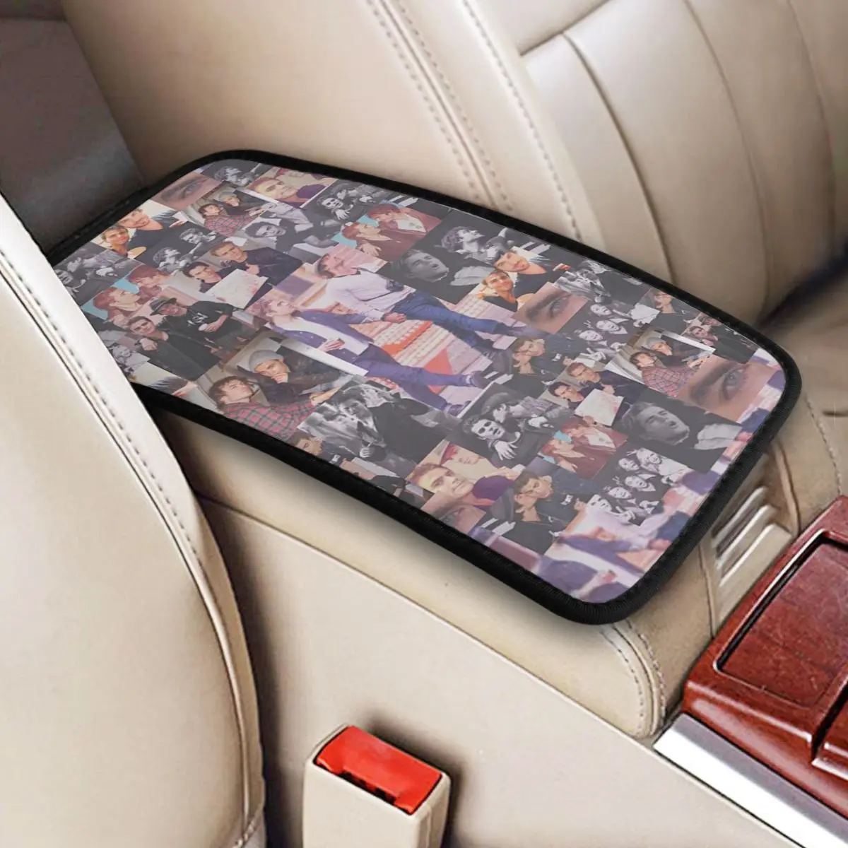 Center Console Cover Pad The Vampire Diaries Car Armrest Cover Mat Collage Auto Interior