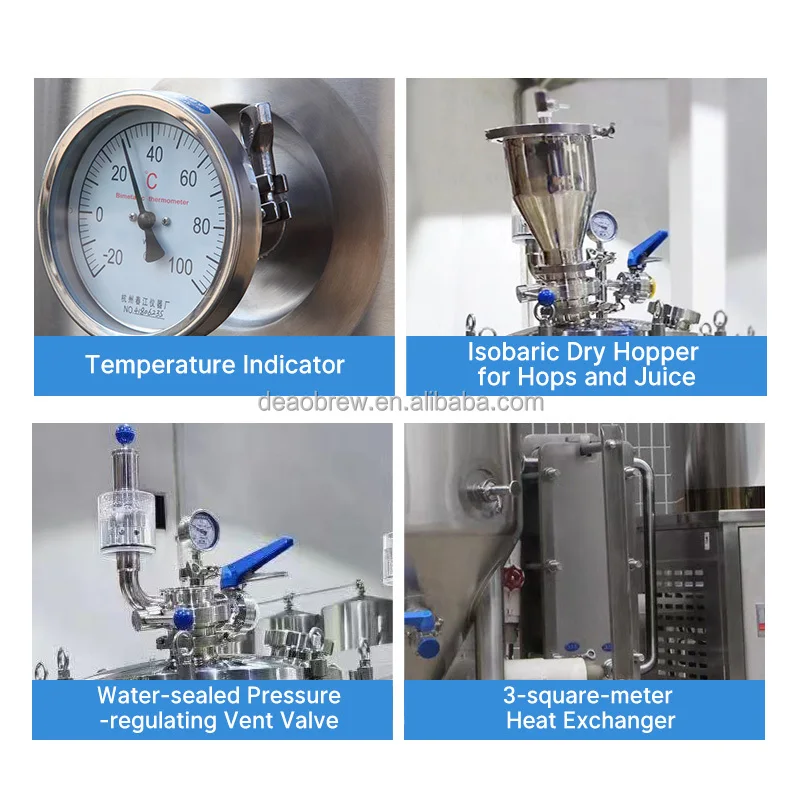 50l 100l 200l 300l 500l Beer Brewing Equipment with Mash/Lauter Tun Farm Fermenting Beer Brewery System CUSTOMIZED view 4