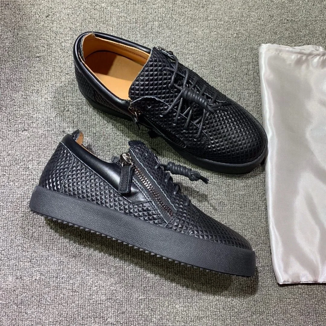 

Top Quality Casual Sneakers for Men Brand Designer Women Tennis shoes Luxury Genuine Leather GZ Loafers Sports shoes 35-48 G0739