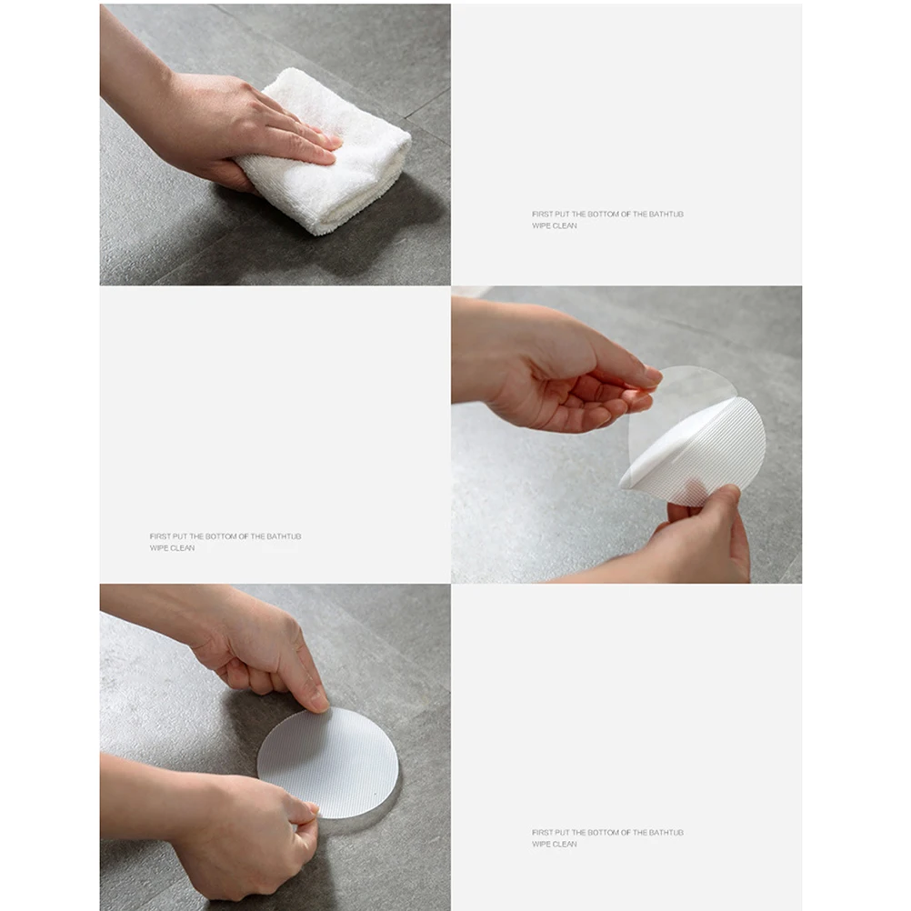 

20pcs Round Anti-Slip Stickers Non-Slip Bathtub Decals For Bathroom Kitchen Pool Balcony Corridor Doorway Flooring Home