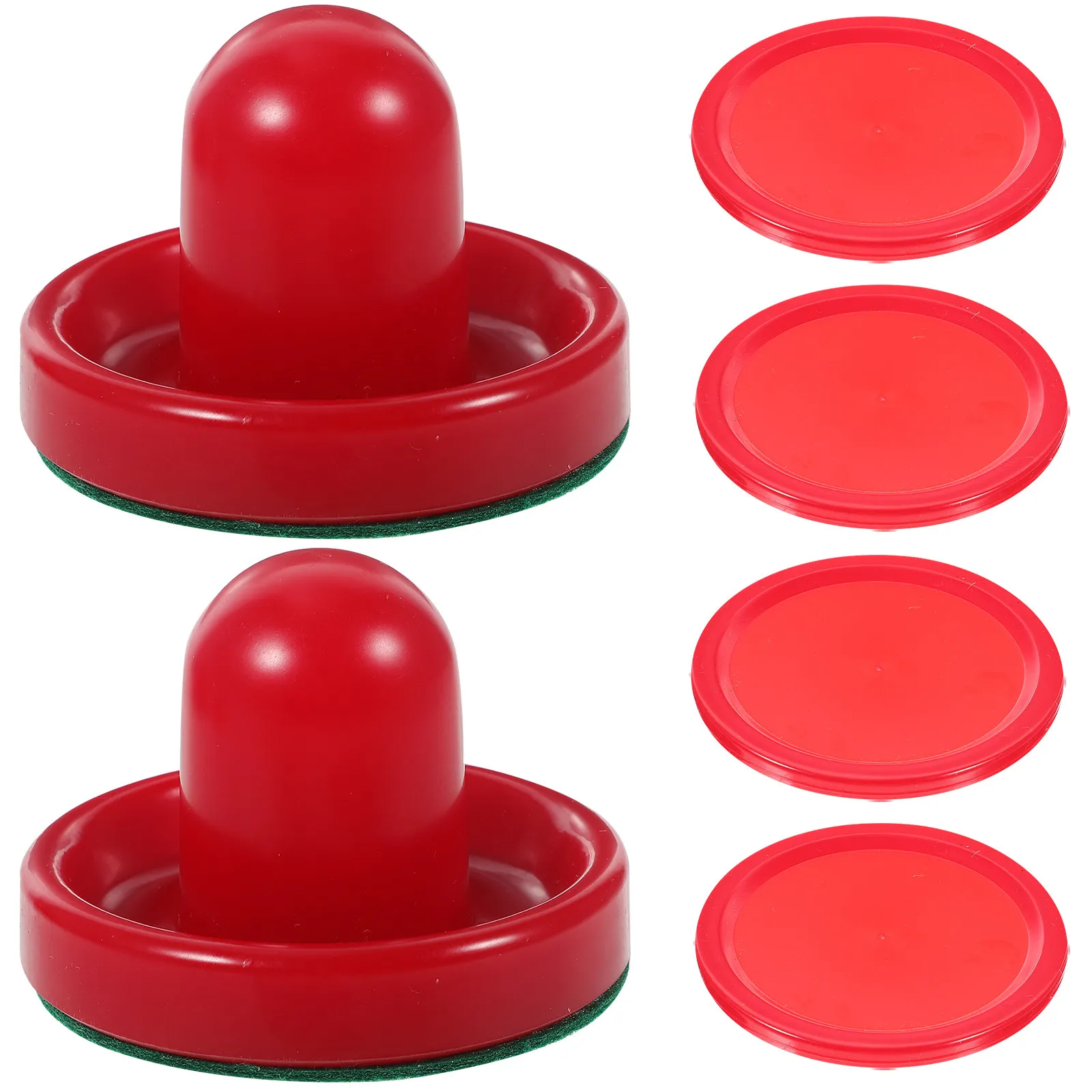 

8Pcs Air Hockey Pucks Pushers Replacement Set Standard Size for Game Tables Comfortable Grip Striker Sliders Hockey Accessories