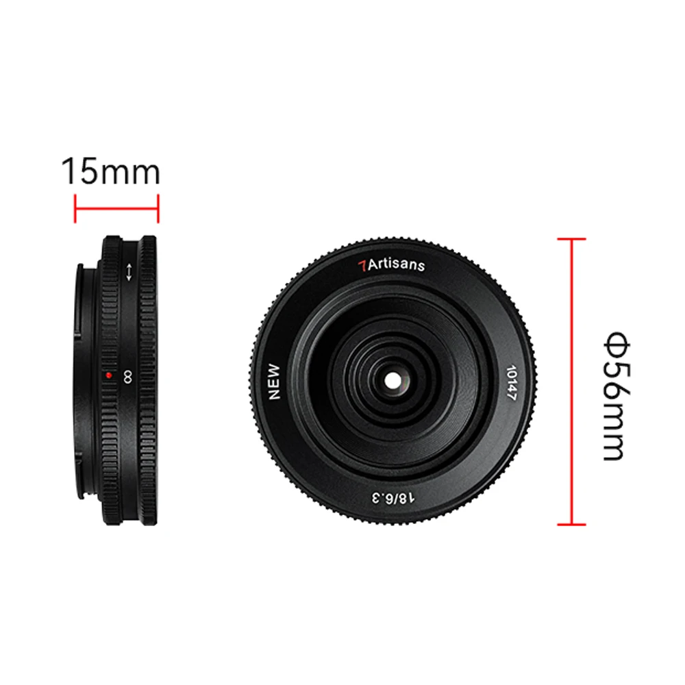 7artisans 18mm F6.3 Mark II Ultra-thin Prime Lens APS-C Manual Lens for Sony E Fujifilm FX Nikon Z Micro 4/3 Canon EF-M Camera