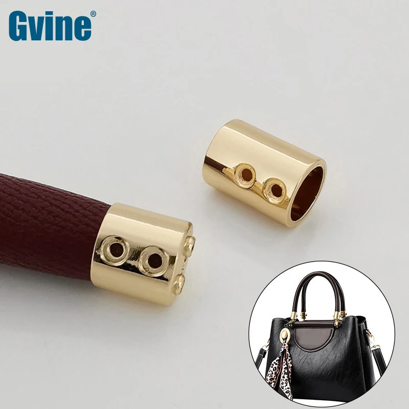 

10Pcs Gold Metal End Buckles for Handbag Strap Rope End Stopper with Screw Cord End Lock Clips Fastener DIY Bag Accessories