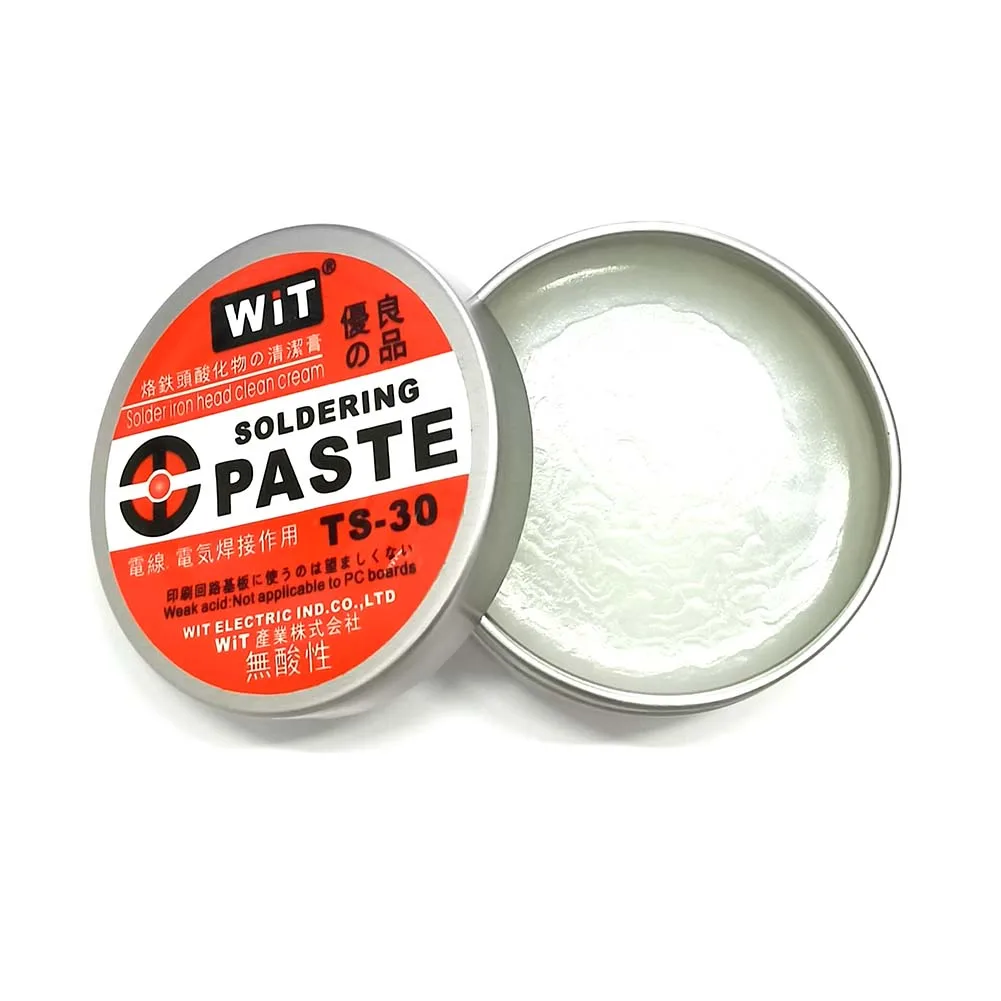 Japan WIT TS-30 Welding Tip Tinner Resurrection Paste Regeneration abrasive Acid-free Refresher Solder Iron Head Clean Cream