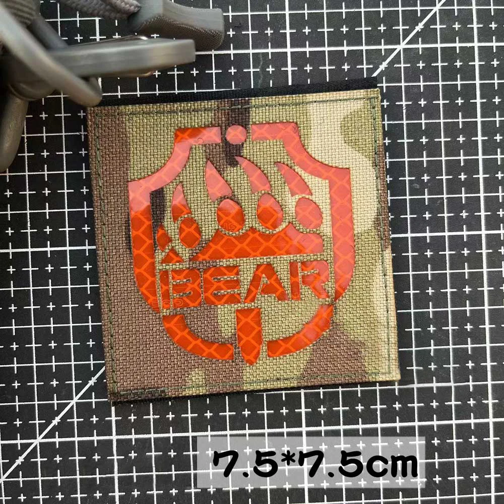 Escape From Tarkov IR parche de PVC mochila pegatinas tácticas parches bordados para ropa insignias de moral de oso USEC gancho y bucle