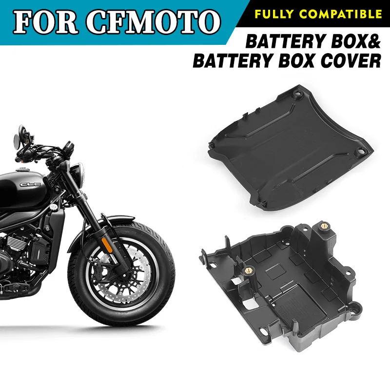 For CFMOTO 450CLC Battery Box and Box Cover Motorcycle Accessories CF Moto 450 CLC Moto Parts