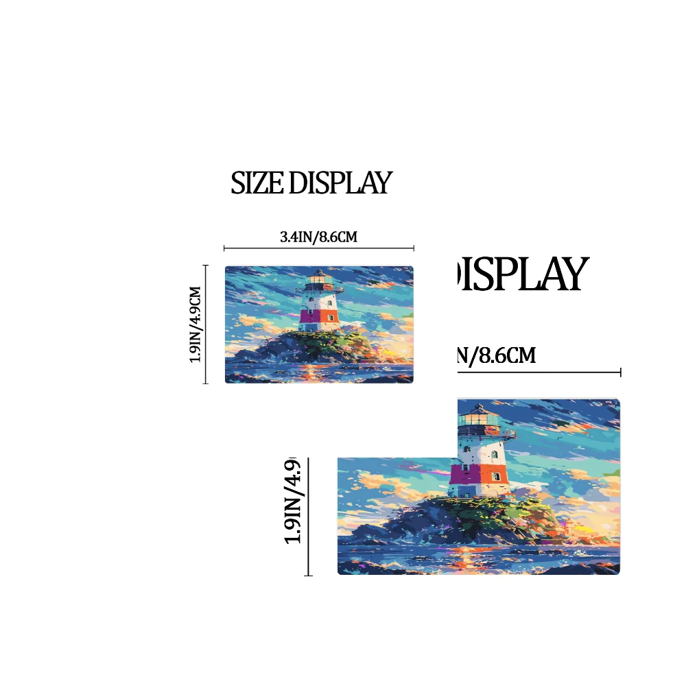 Custom Credit Card Sticker 2PCS Personalized Photo Vinyl Decal Self Adhesive Protective Skin for Debit Gift Card Decor DIY Cover