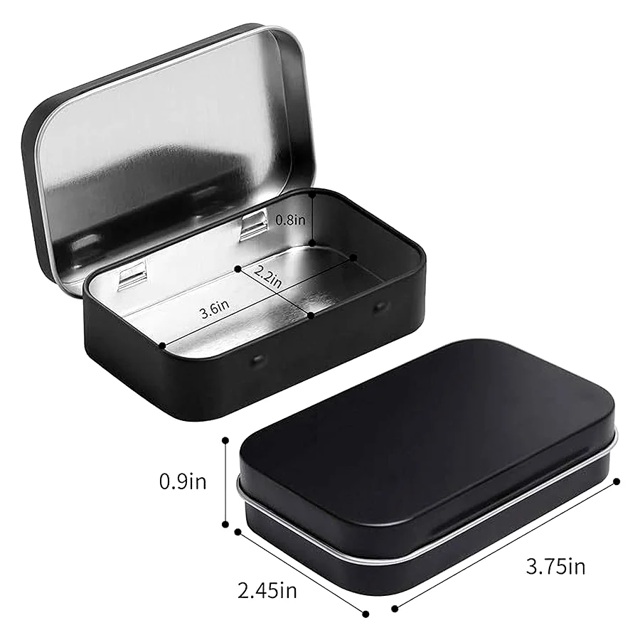10 Pcs Custom Metal Tin Box Tool Cigarette Coin Candy Key Business Card Medicine Jewelry Storage Box Cosmetic Container Tea Cans