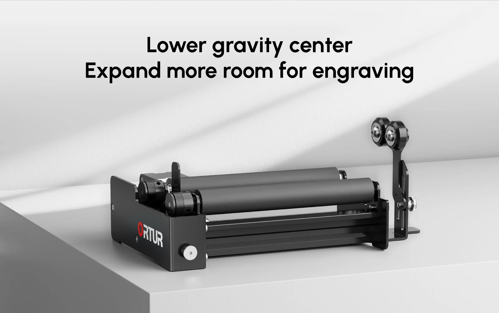 Ortur YRR 3.0 Rotary Roller Laser Engraver Yaxis Roller Multi-gear Adjustment 360° Rotating Engraving Cylindrical Objects