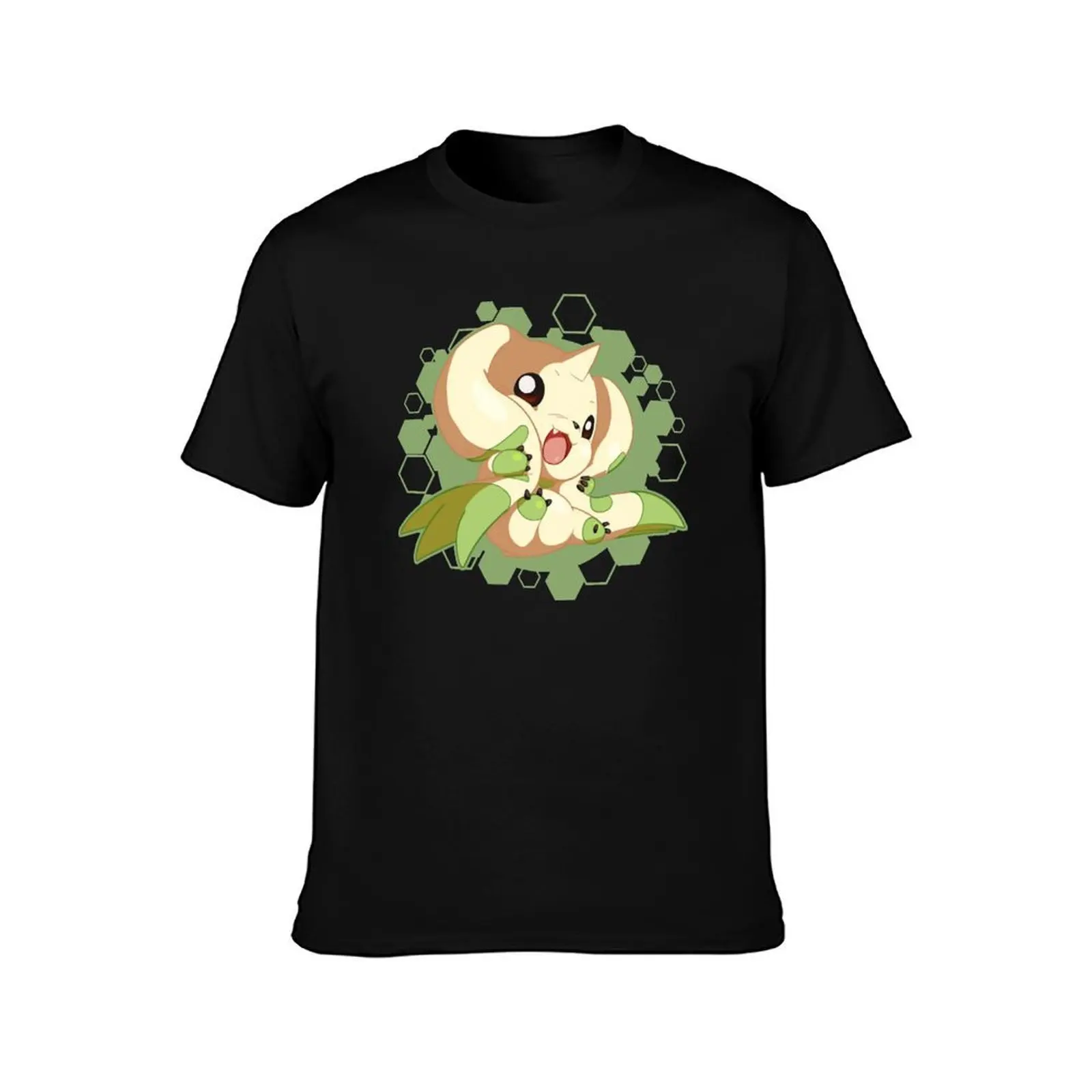 Terriermon chibi adventure anime Digimon T-Shirt Summer Casual Cotton Tee Oversized Streetwear Tops Vintage Graphic Print