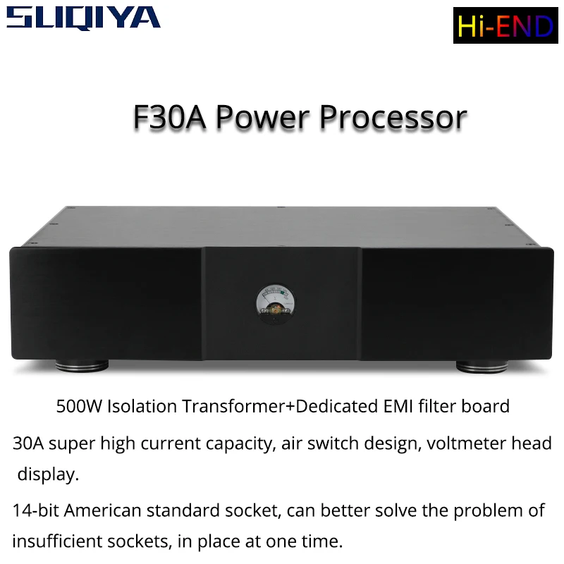 

SUQIYA-F30A-Hi-end Dedicated American Standard Filter Socket + 500W Isolated Power Processor Subverts the Traditional Filter