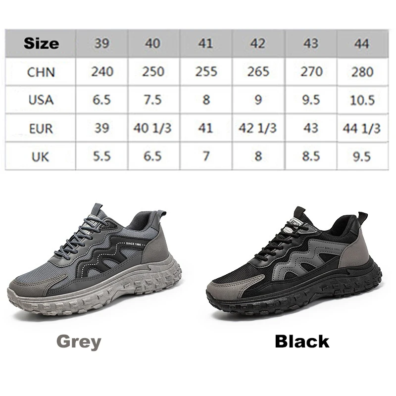 Oulylan High Quality Men's Sports Shoes Mesh Breathable RunShoes Thick Soft Soled Antislip Sneakers Pure Color Athletic Footwear