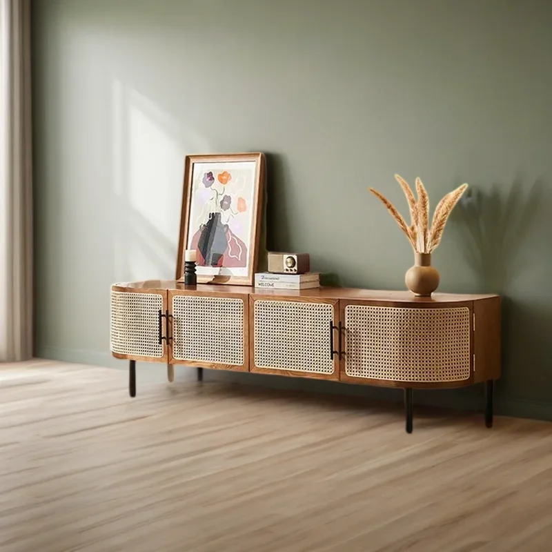 

Furniture Luxury Tv Stand Mid Century Organizer Room Drawer Modern Living Complete Cabinet Display Comfortable Wall Storage Unit