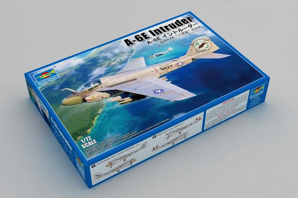 Trumpeter-Kit de avión de plástico, modelo de intrusos, 1:72 A-6E, 01641