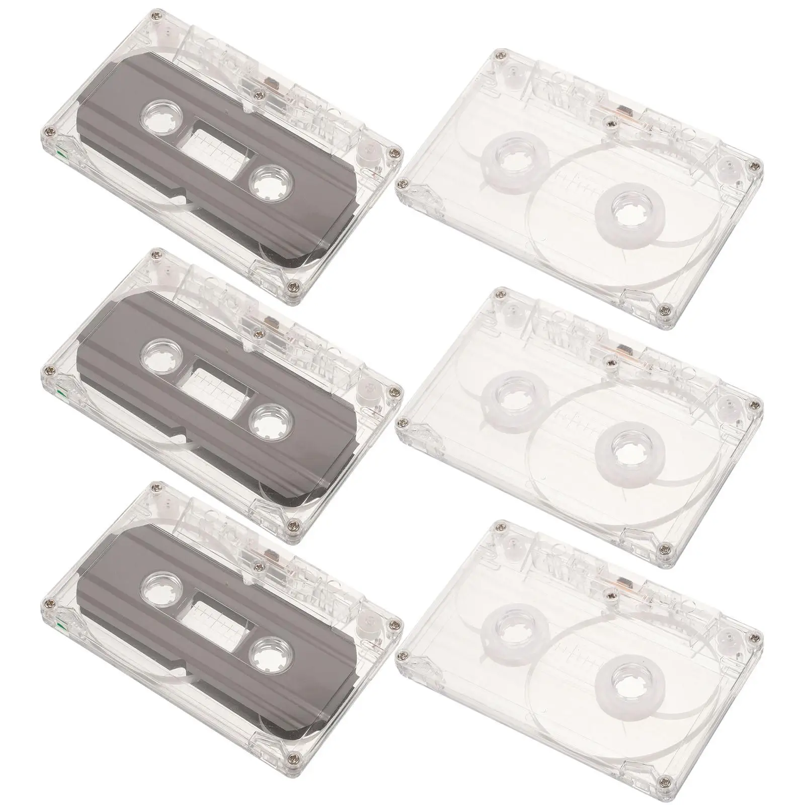 

6pcs Colorful Song Belt Blank Cassettes Decorative Empty Tapes Retro DIY Handcraft Cassette Tape Practical Texture