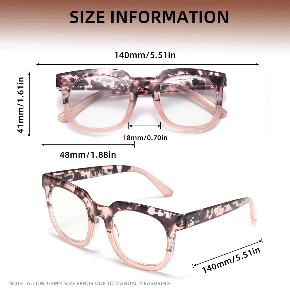 KINGDREAM Occhiali da lettura Casual per uomo Donna Occhiali da presbiopia a luce blu Lettore +1.0+1.5+2.0+2.5+3.0+3.5