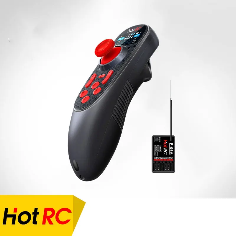 

HOTRC DS650 6CH 2,4G радиосистема передатчик цветной экран пульт дистанционного управления для газонокосилки, транспортных средств и сосудов управления