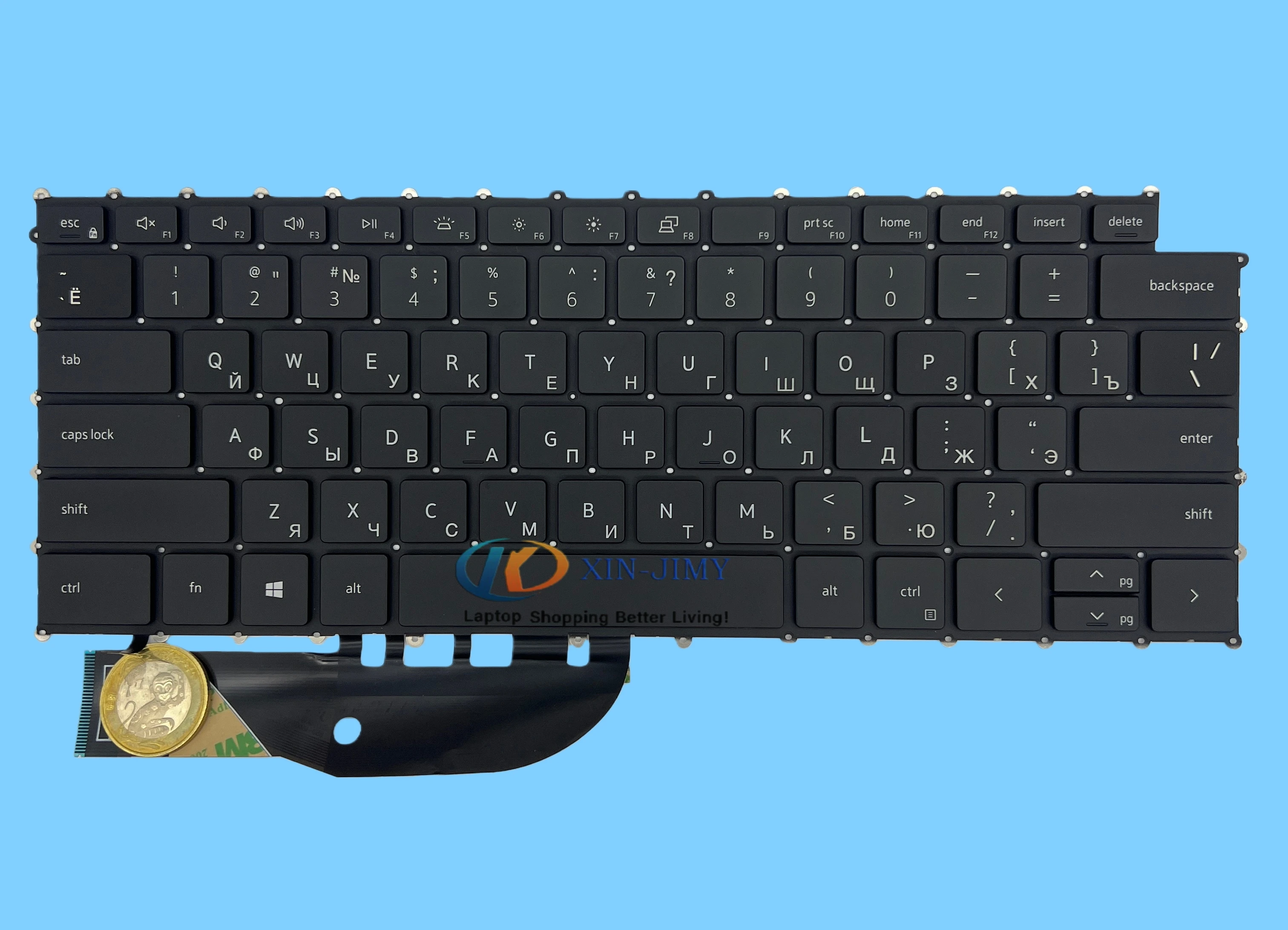 

Клавиатура RU для Dell XPS 15 9500 9510 Precision 5550 5560 5750 5760 с подсветкой