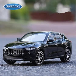 WELLY 1:24 Maserati Levante SUV modello di auto in lega diecast veicoli in metallo modello di auto collezione di alta simulazione regali giocattolo per bambini