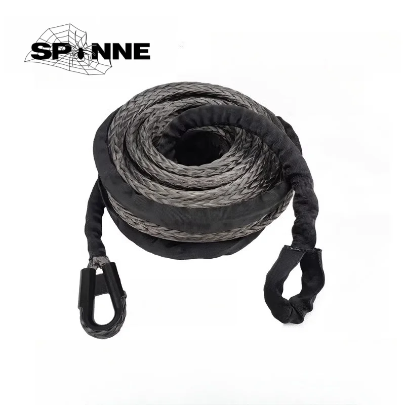 SPINNE 25m*13mm 26500lbs/12Ton Synthetic Hug a Tree Winch Spinne Tree Winch Strap Rope    Extension Off Road Pull Rope