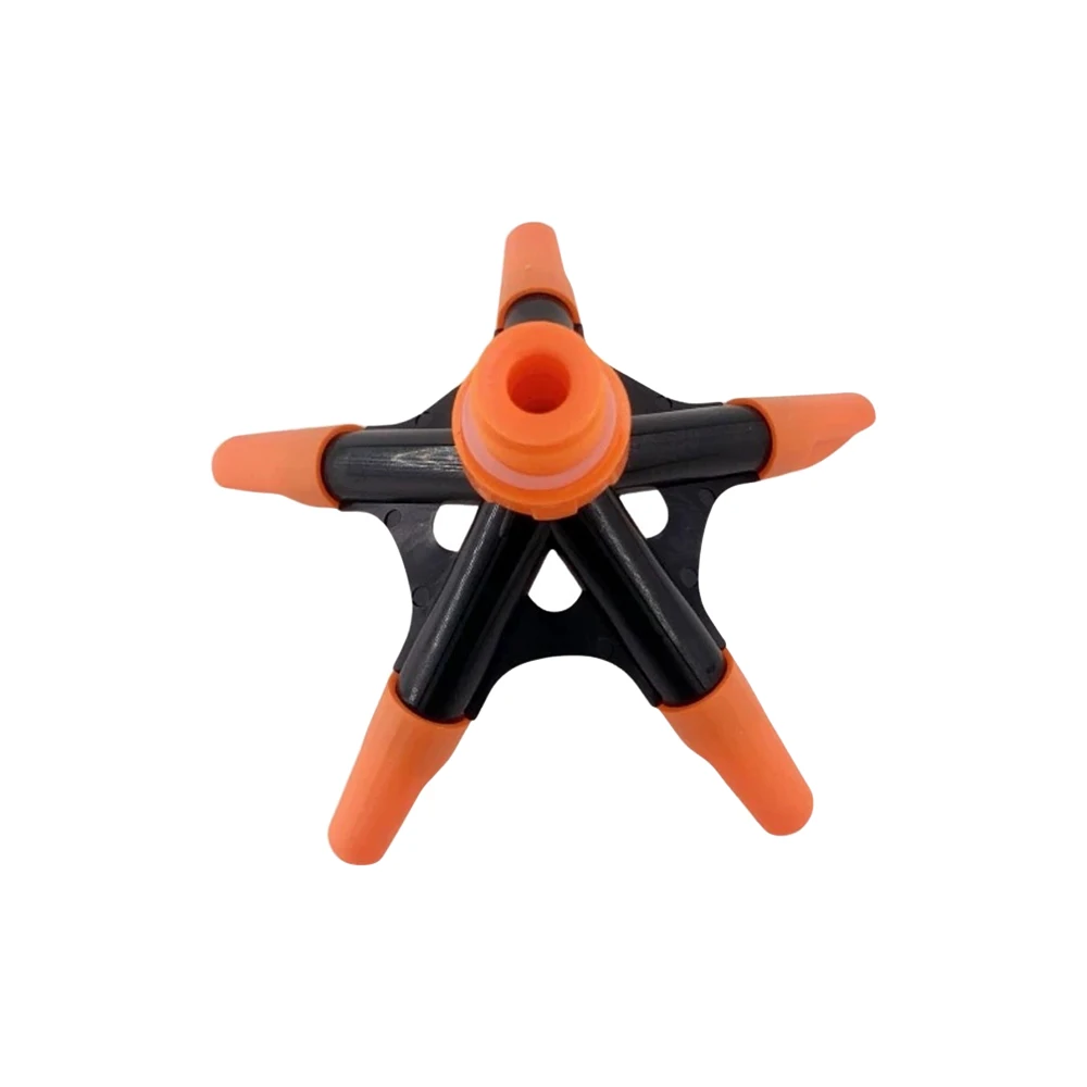 5-nozzle Automatic Sprinkler 360-degree Rotating For Watering Flowers Vegetables Water Pipes Garden Lawn Irrigation Ground
