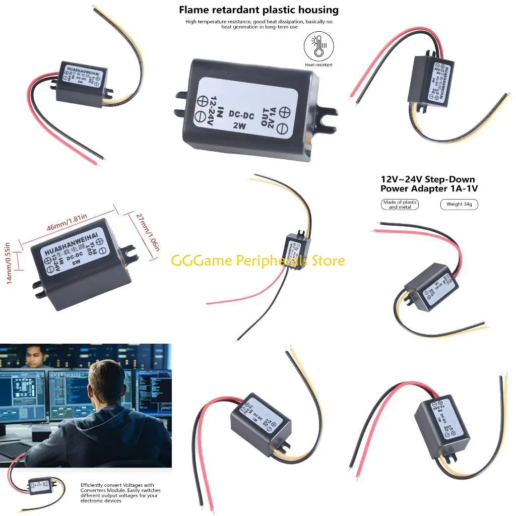 

U55B Buckk Converters Module 12V 24V to 7 8 10V 1A Reduces Voltages Regulator
