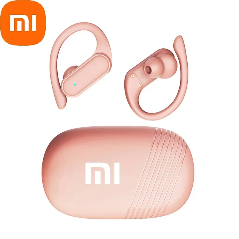 Xiaomi A520 TWS earphone Bluetooth 5.3, Headphone olahraga tanpa kabel kontrol HiFi Stereo tahan air EarHook Headset dengan mikrofon