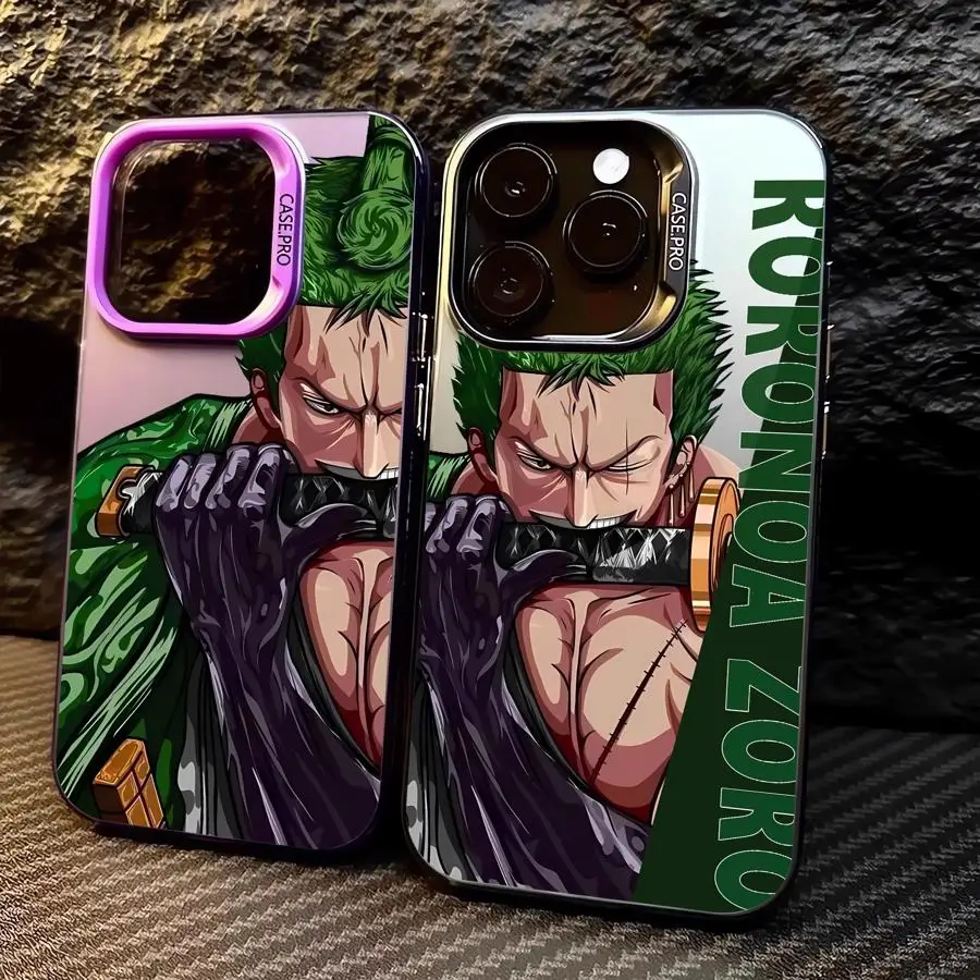 Ones Pieces Anime Z-Zoro Phone Case for Apple iPhone 15 Pro Max 16 Pro 14 Pro 13 12 11 Pro Max 14 Plus Protective Soft Shell