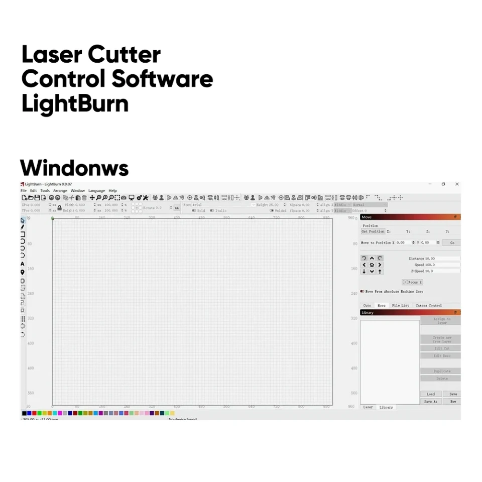 Lightburn Gcode License Key Control Software For Laser Engraver cutter Machine