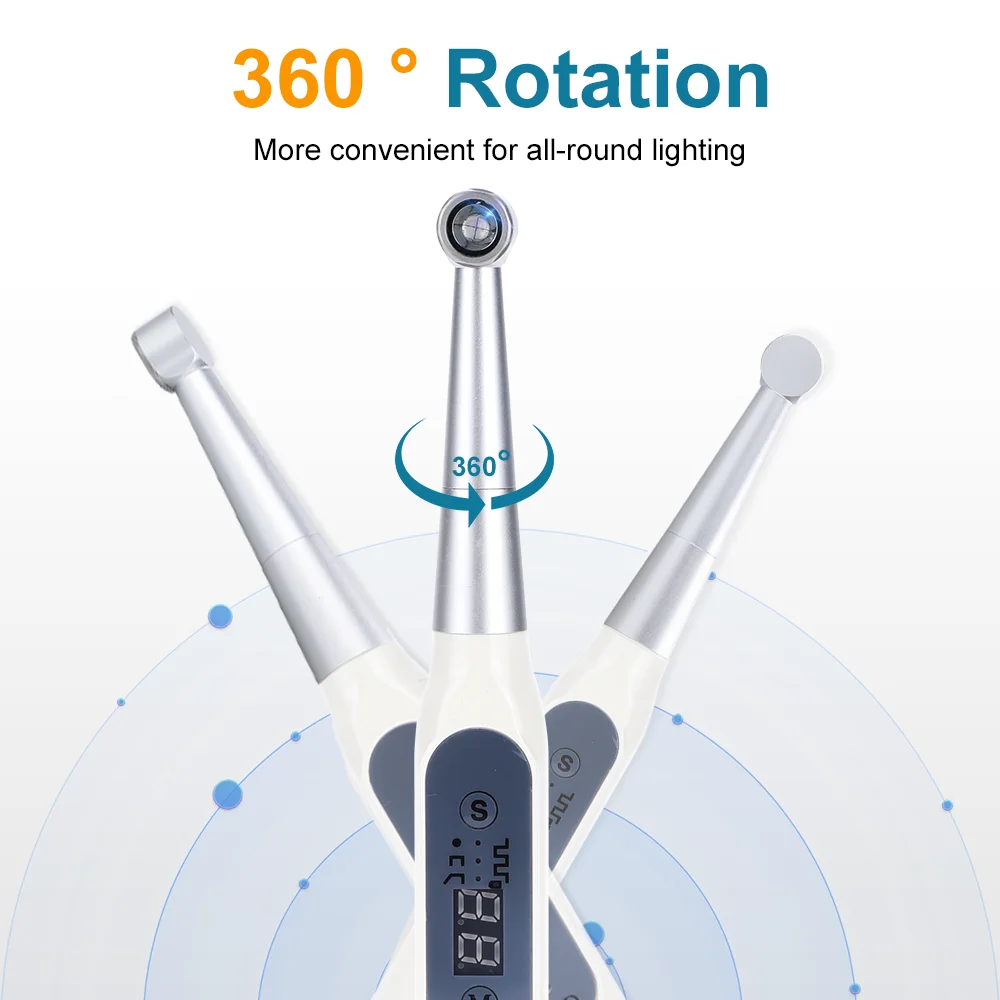 AI-CL-S2 Orthodontic Curing Light Dental Wireless LED Cure Lamp 360 Degree Rotation with High Power Light Intensity:≥1500mW/cm²