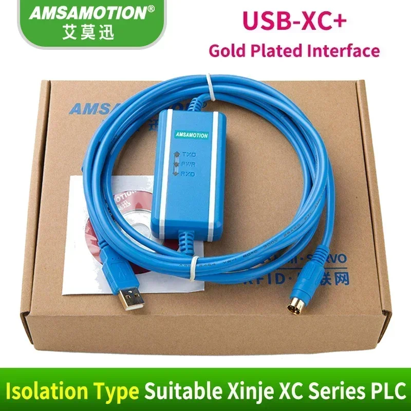 USB-XC Suitable Xinje XC1 XC2 XC3 XC5 XD XE PLC Programming Cable USB Communication Cable Support WIN7