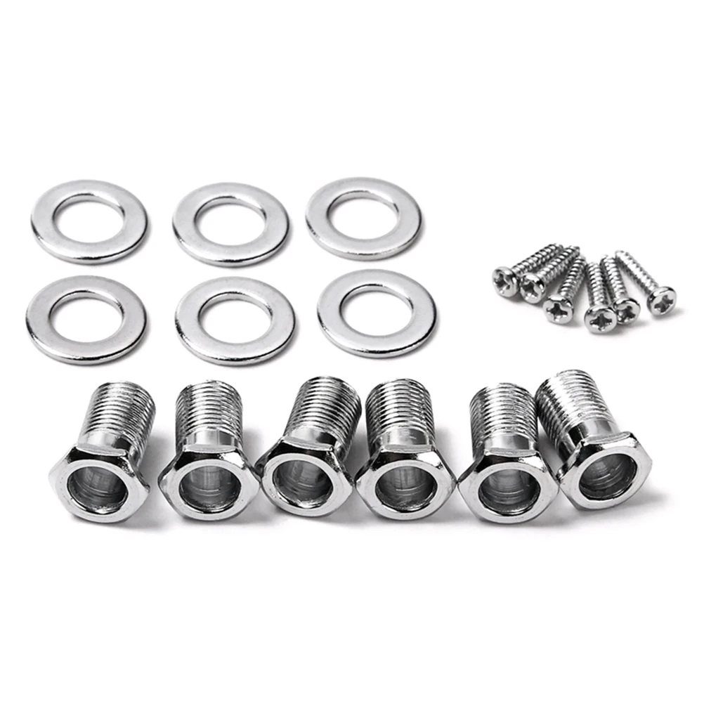 

Set of 6 Banjo Machine Head Tuning Pegs 3l3r Guitar String Tuners Steel String Acoustic Electric Banjo Accessory Tuner Peg Key